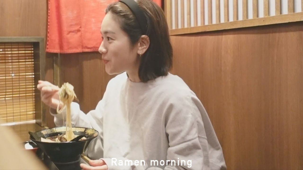 筧美和子、朝ラーする。 筧美和子、朝ラーする。