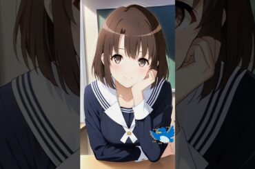 冴えカノ　加藤恵　ピタ止めチャレンジ　#shorts