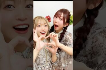 #ビバアイドル #アニサマ の衣装の #まるちゃん 🦊🦡❤️💚#山北早紀 163cmと #若井友希 146cm の凸凹コンビ🎀✨#i_Ris #アイドル #声優 #沼落ち確定