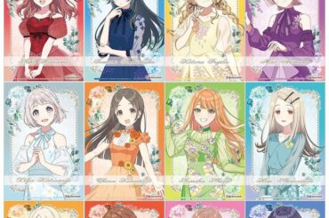 「学園アイドルマスター」の1周年フェアがアニメイトで開催！アイドル候補生全員がドレスを身にまとった描きおろしイラストで登場の画像