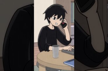 電話越しのネコ