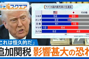 アメリカ「すべての輸入自動車に25%の追加関税」対応に追われる政府と企業の現在地【Bizスクエア】| TBS NEWS DIG