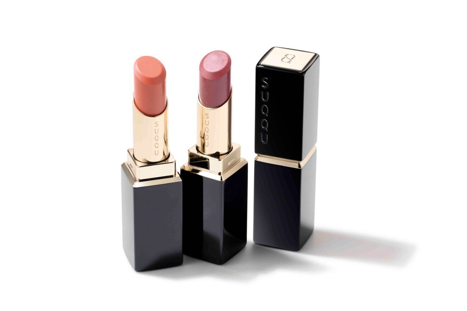 (左から)SUQQU モイスチャー グレイズ リップスティック 107,108 各5,830円(セット価格)＜限定品＞