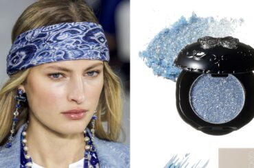 人気のアイシーブルーを纏って、涼しげモードな春メイクにトライ | Vogue Japan
