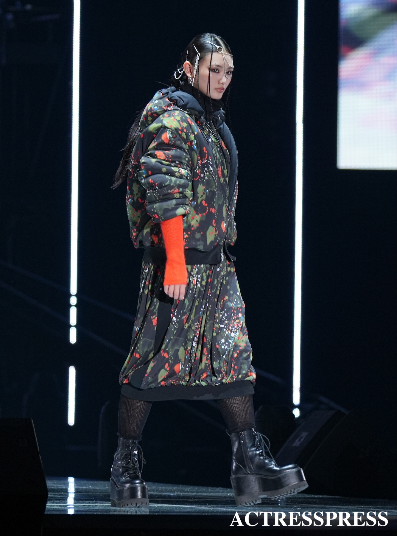 山﨑天（櫻坂46）2025年3月1日、国立代々木競技場 第一体育館にて開催の「マイナビ 東京ガールズコレクション 2025SS」にて。(C) 撮影：ACTRESS PRESS編集部 (Photographer: SHUN)