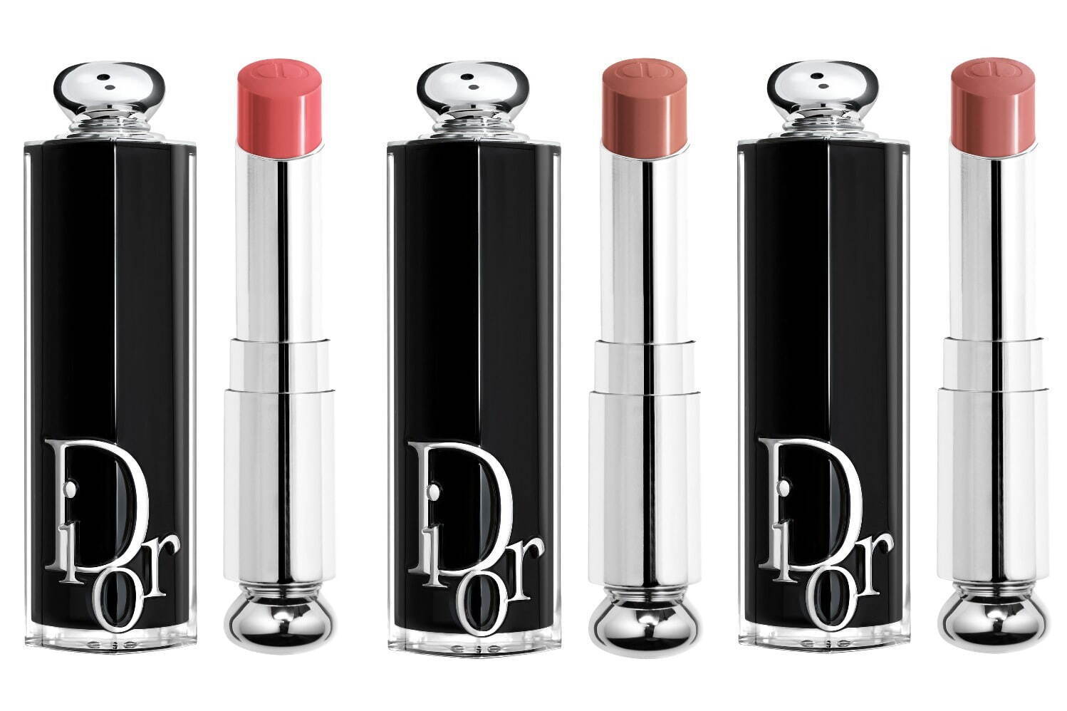 左から) ディオール アディクト リップスティック 380、426、428 各5,720円