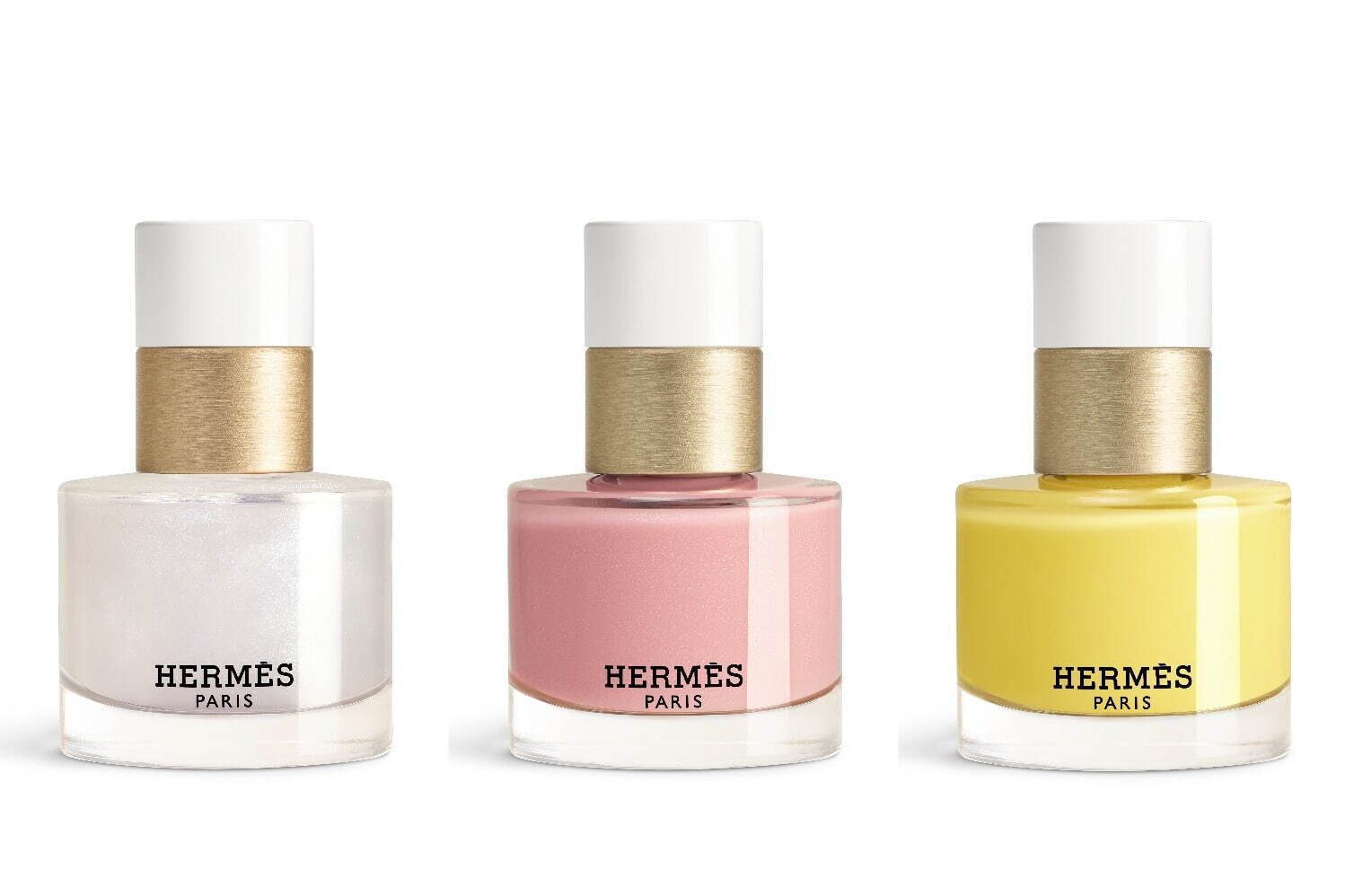 左から)レ マン エルメス ヴェルニ エマイユ 15ml 02,04,22 各6,600円＜限定品＞
©Studio des fleurs
