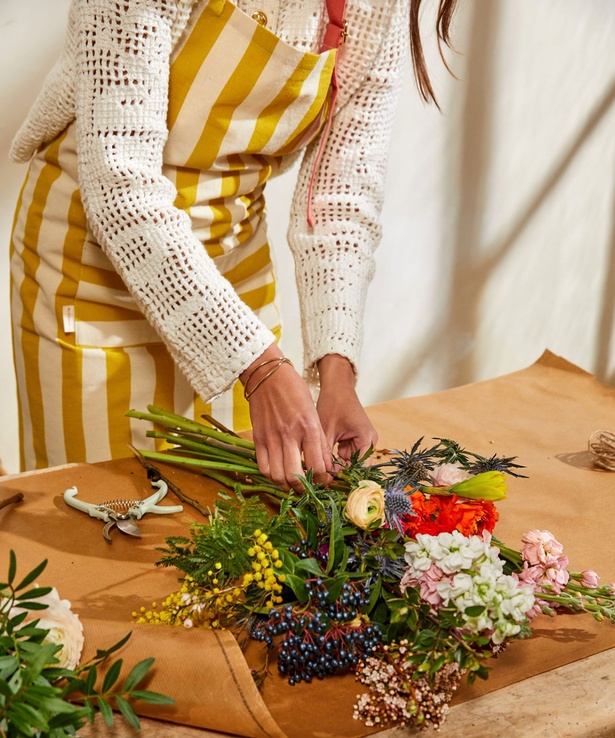 ビタミンカラーのエプロン