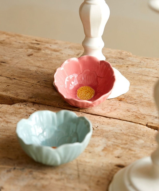 フラワーデザインのペアボウル