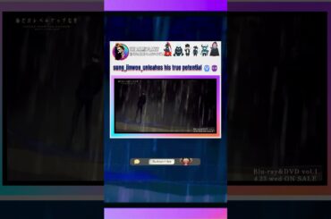 Jinwoo reveals his true potential solo red gate gives me goosebumps🥶 #sololeveling #anime #shorts