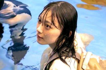 櫻坂４６・森田ひかる、びしょびしょになりながら「水中演技」をがんばる ！「サントリー天然水」WEB CM＆メイキングが解禁