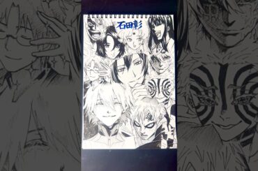 Drawing characters!!🔥(CV: 石田彰)#石田彰 #声優 #drawingchallenge