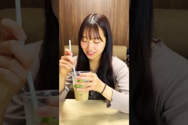 元NMB48 白間美瑠 ゴンチャアレンジ！ #ドリンクアレンジ #ゴンチャ #コンビニアレンジ #ASMR # #おいしろま