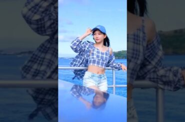 The Sea's so Beautiful~ ☺️🏖️🛥️ #NagisaAoyama #青山なぎさ