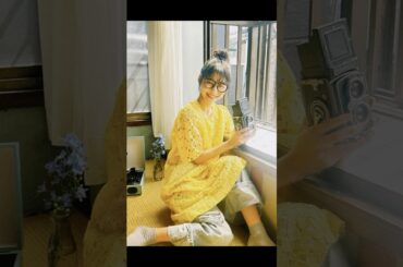 『こっちを向いて』なオフショットと、『ふいに』なオフショット🌸#goodbyeapril  #musicvideo #citypop #寺嶋由芙 @yufu_0708