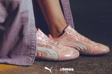 アトモス ピンクがプーマに別注、ピンクスエードを用いた「スピードキャット」を発売