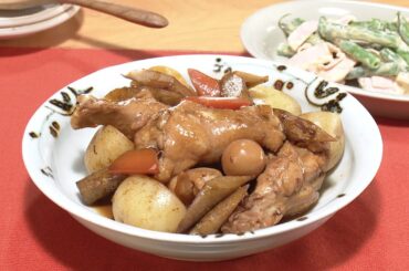 【3分クッキング公式】根菜たっぷり鶏手羽煮／いんげんとハムのみそマヨ