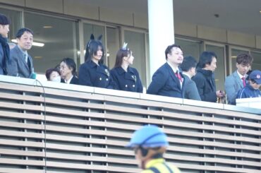 【4K】2024年12月22日　中山競馬場　オグリキャップ役 高柳知葉さん　シンボリクリスエス役 春川芽生さん　三村遙佳さん　有馬記念写真判定待ち