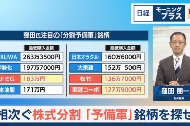 相次ぐ株式分割 「予備軍」銘柄を探せ【日経モープラFT】