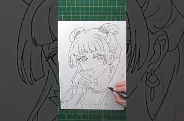 Sketching & Inking Maomao from The Apothecary Diaries #animedrawing #maomao #theapothecarydiaries