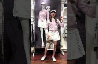 じゃーん🤚25SSのゴルフウェア可愛すぎた💕⛳ファッションの詳細はYouTube本編で✨#佐々木もよこ #セントフォースゴルフクラブ #ゴルフ女子 #ゴルフ   #ゴルフファッション #25ss