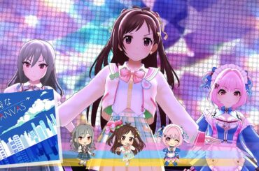 Deresute 4K MV - Furachi na CANVAS (Akari, Ranko, Riamu)