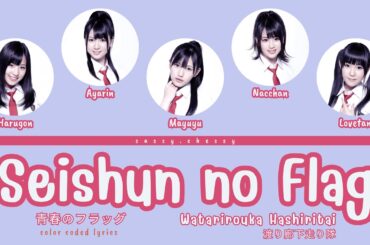 AKB48 WATARIROUKA HASHIRITAI 'SEISHUN NO FLAG' LYRICS ('青春のフラッグ' 歌詞) | Color Coded Lyric KAN_ROM_ENG