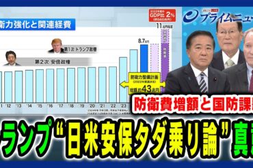 【日米安保タダ乗り論】日米同盟批判を繰り返すトランプ大統領…防衛力強化の最優先課題は? 長島昭久×森本敏×ケビン・メア 2025/4/15放送＜前編＞