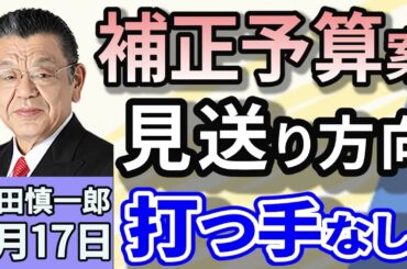 須田慎一郎「2025年度補正予算案、今国会の提出を見送る方向で調整」「消費税減税をめぐり立憲民主党が内部対立！」「赤沢亮正経済再生担当大臣が関税交渉でアメリカへ！トランプ氏も参加？」４月１７日