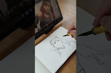 Aida Rikako sketch #逢田梨香子 #RikakoAida #桜内梨子 #RikoSakurauchi #ラブライブ #fanart #lovelive #drawing