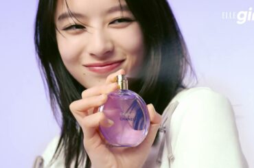 出口夏希が「シャネル」の新しい“チャンス”でフレッシュに弾ける！｜ ELLEgirl