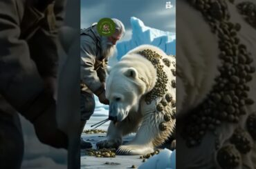 Futuristic Arctic Rescue Scientist Heals Polar Bear with High Tech Laser! ❄️🐻 ❄️ #arcticrescue #bear