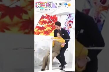 フジ小室瑛莉子アナ、生放送中に倒れる 谷原章介が慌てて支える「大丈夫？」「すみません…」ほへー