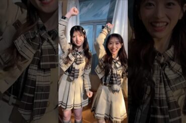 🍊 4/2 発売 #まさかのConfession #野菜引っこ抜きポーズ 🌸 #AKB48 #村山彩希 Yuiri #向井地美音 Mion 🍓 #AKB48_20thYear #shorts