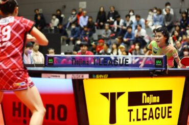 チョンジヒ vs 松島美空 TBESTGAME 日本生命レッドエルフ vs京都カグヤライズ ノジマTリーグ2024-2025 2024年11月10日コジマHD中区スポーツセンター【卓球 Tリーグ公式】