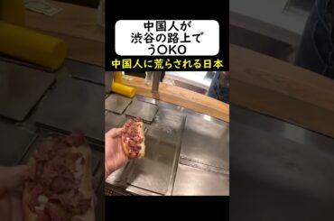 中国人観光客が渋谷の路上で排便して逮捕される... #岩屋は責任をとれ