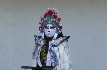 変面師　小林奈々・幾・香丹　九蘭変面ショー　稲佐山つつじまつり2025　稲佐山公園野外ステージ　2025年4月27日