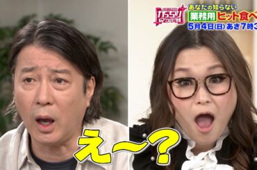 『がっちりマンデー!!』5/4(日)あなたも食べた事がある? “業務用”ヒット食べ物!【TBS】