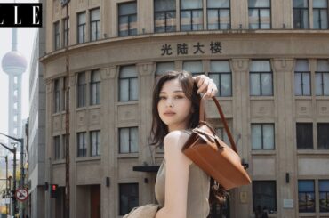 中条あやみがまとう、「ラルフ ローレン」と上海の気配｜ ELLE Japan