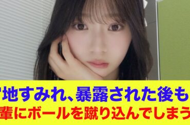 【日向坂46】宮地すみれ、暴露された後も安定の㋳先輩にボールを蹴り込んでしまう…【ひなあい】