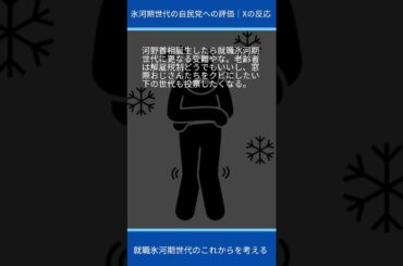 氷河期世代の自民党への評価　河野首相誕生したら悲劇が加速か　小泉政権誕生はこの世代のせいじゃない　非正規の次は外国人増やすぞ　│　Xの反応