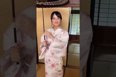 いてっ#reels#kimono#japan#japangirl#kyoto#浴衣#和装#黒髪 #ヘアアレンジ#清井咲希#スターダストプロモーション