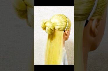 不器用さん専用ヘアアレンジ 乃木坂46ヘア モテモテ齋藤飛鳥のハーフアップにお団子プラス Idol Style Hair #簡単ヘアアレンジ  #ハーフアップ #shortsvideo #shorts