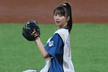 日ハム"ガチ勢"アイドルがエスコン降臨　へそ出し衣装で大暴投も…ニッコリ笑顔 | Full-Count