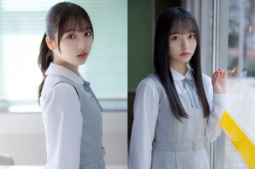 日向坂46五期生の（左から）下田衣珠季、片山紗希