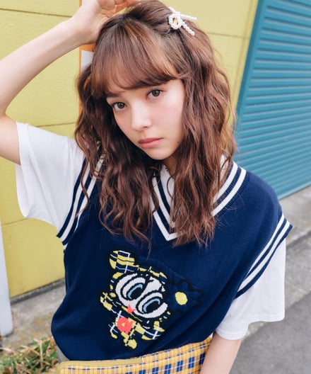 ジャガードベストの画像