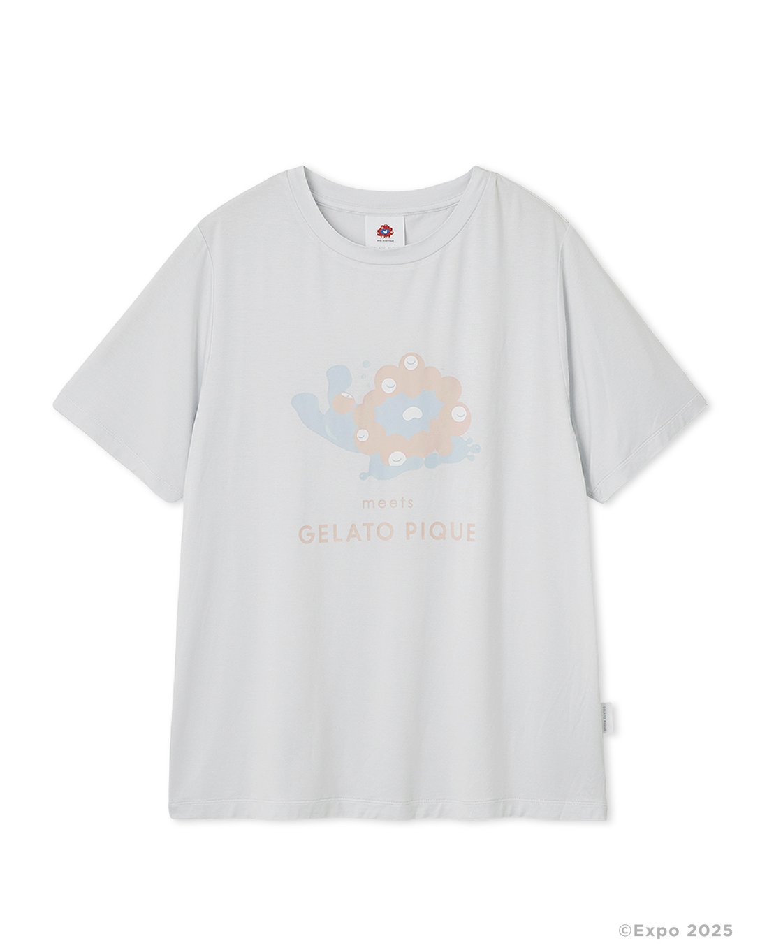 ミャクミャクワンポイント Tシャツ ライトブルー
