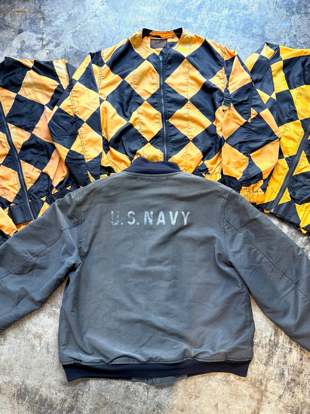 1950's U.S.AIR FORCE TYPE G-1 LINECREWMAN JACKET・1940's U.S.NAVY BLUE DECK JACKET