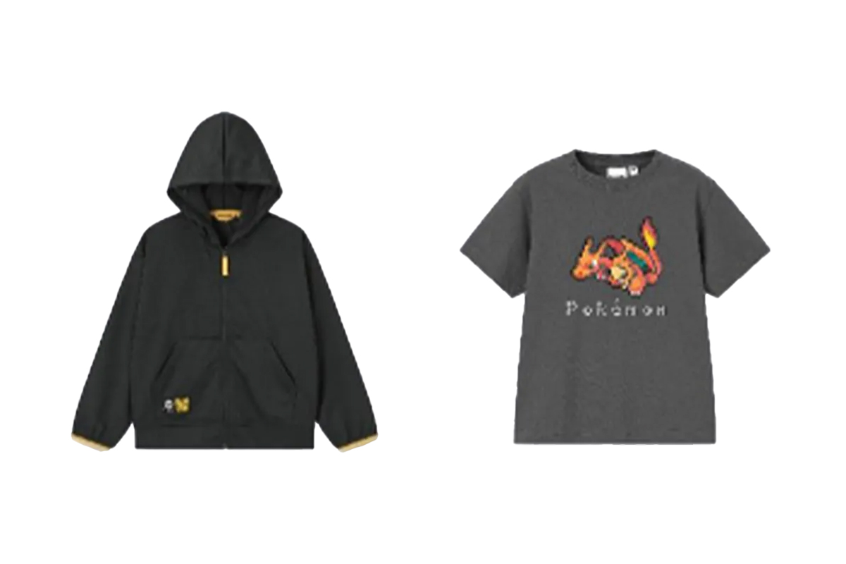 「ジーユー」とポケモンのコラボアイテム　©2025 Pokémon. ©1995-2025 Nintendo/Creatures Inc./GAME FREAK inc. TM, Ⓡ, and character names are trademarks of Nintendo.