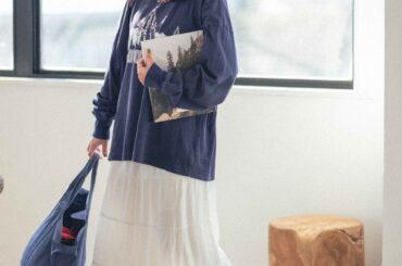 季節の変わり目はやっぱりロンT。何を合わせるのが今の気分？【FUDGE FRIEND おしゃれさんの毎日コーディネート vol.533｜大島花菜】 | FUDGE FRIEND | ファッション